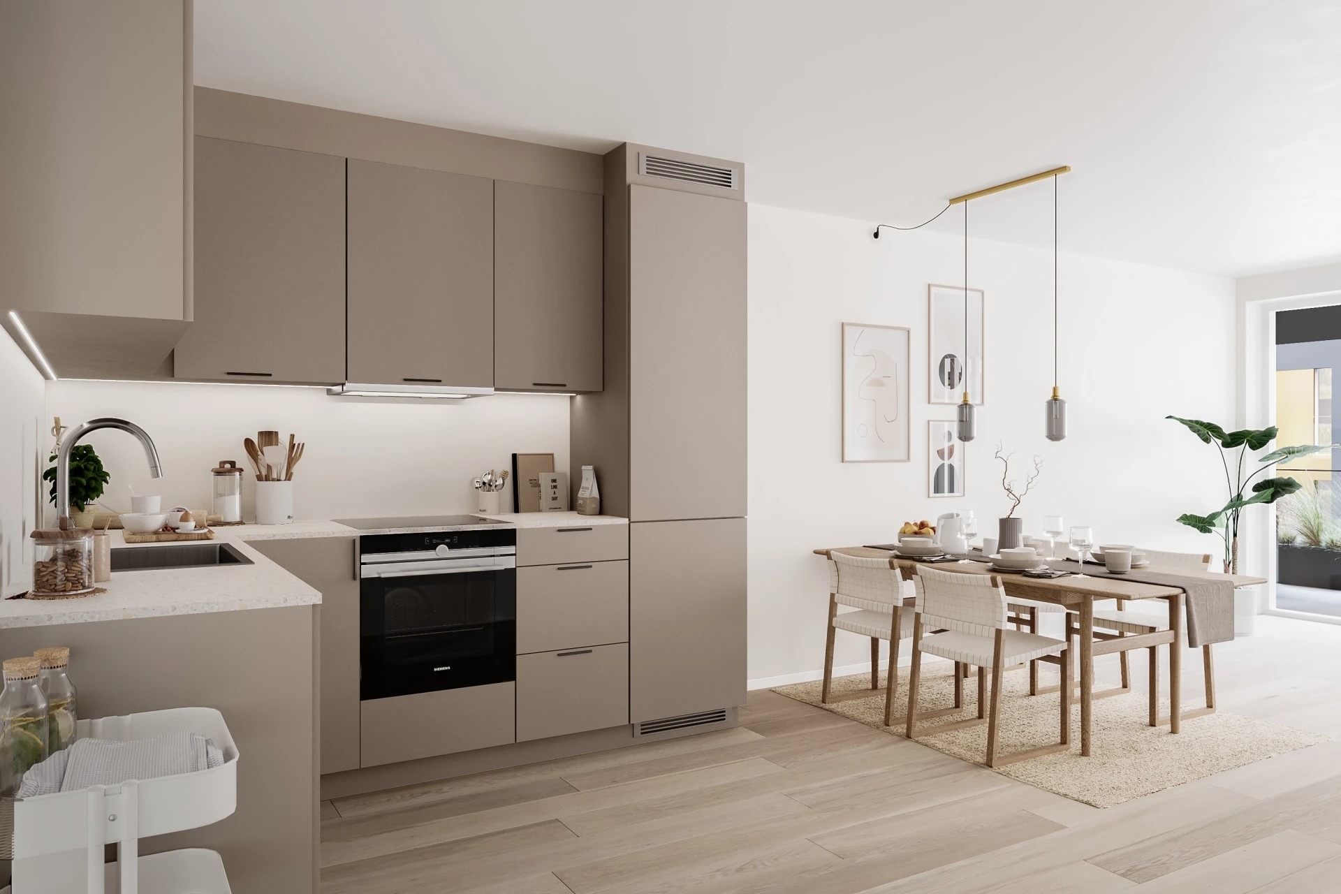 Illustrasjon, kjøkken